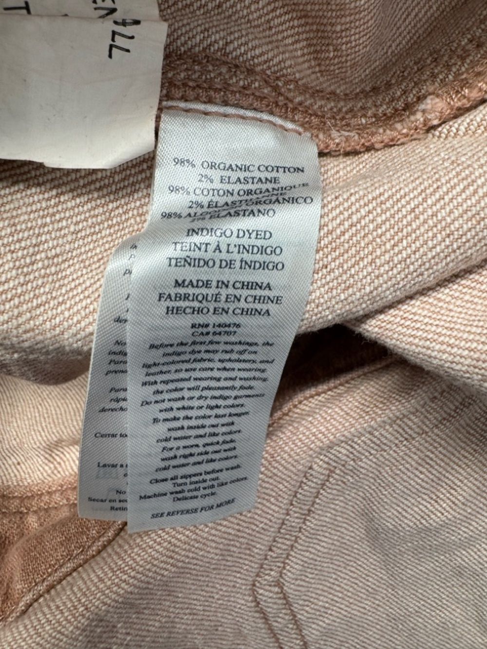 Faherty Rose Pink Cotton Carpenter Overalls Jumpsuit - Picture 7 of 7